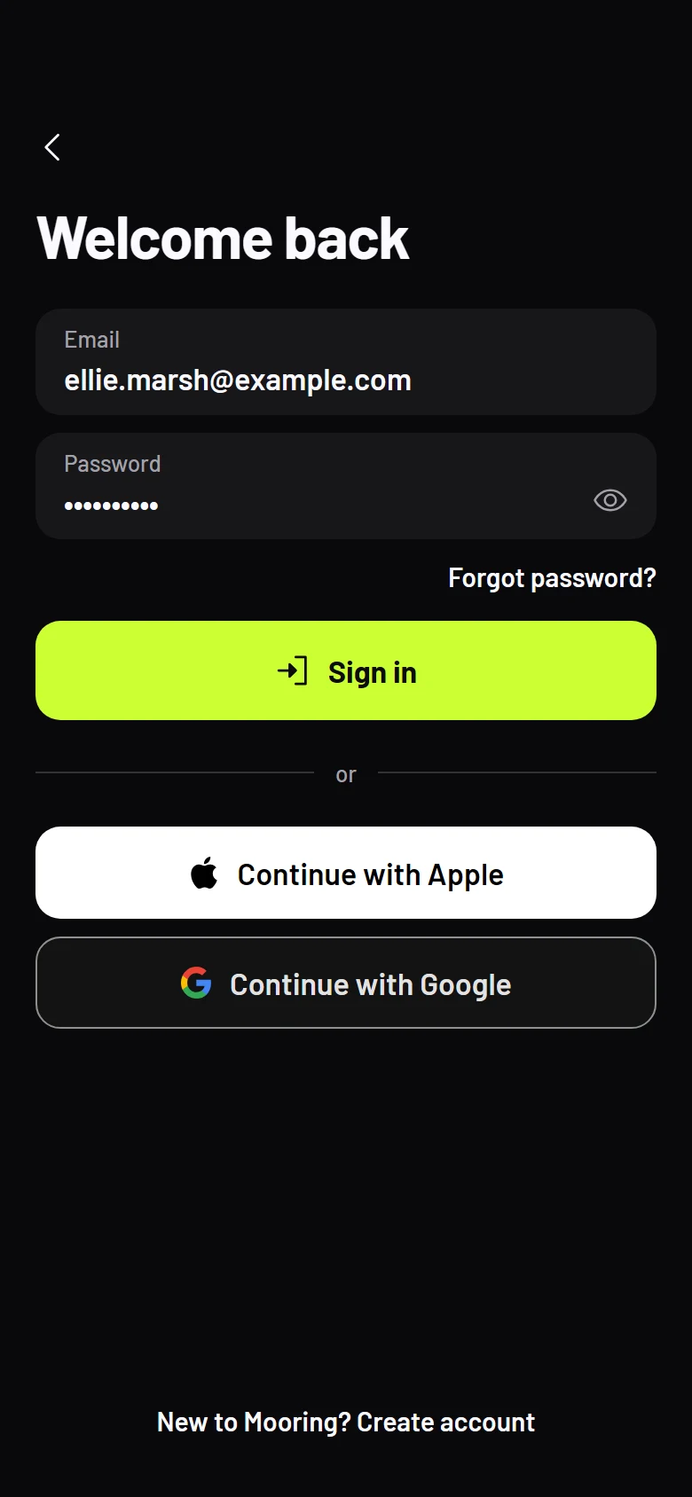 Mooring Sign In preview