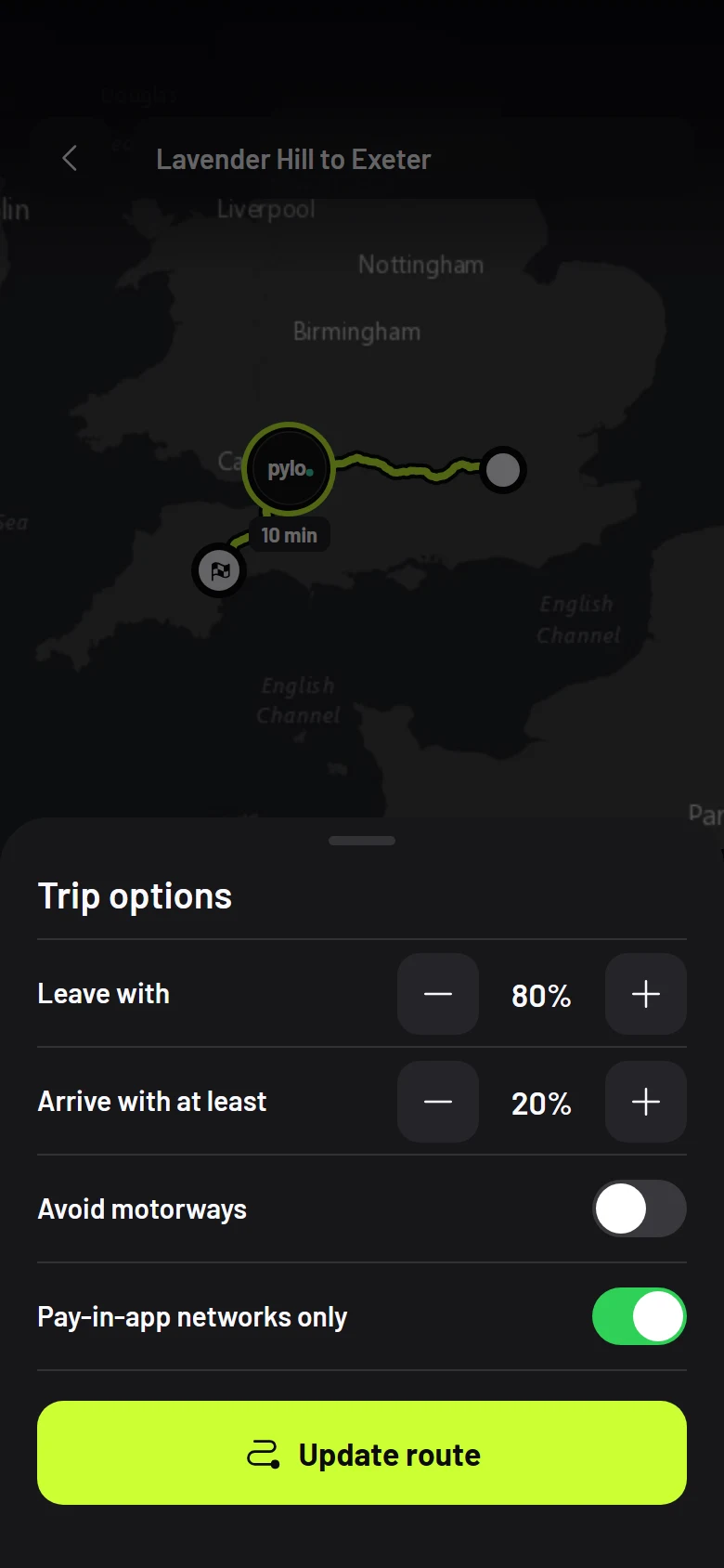 Mooring Trip Options preview