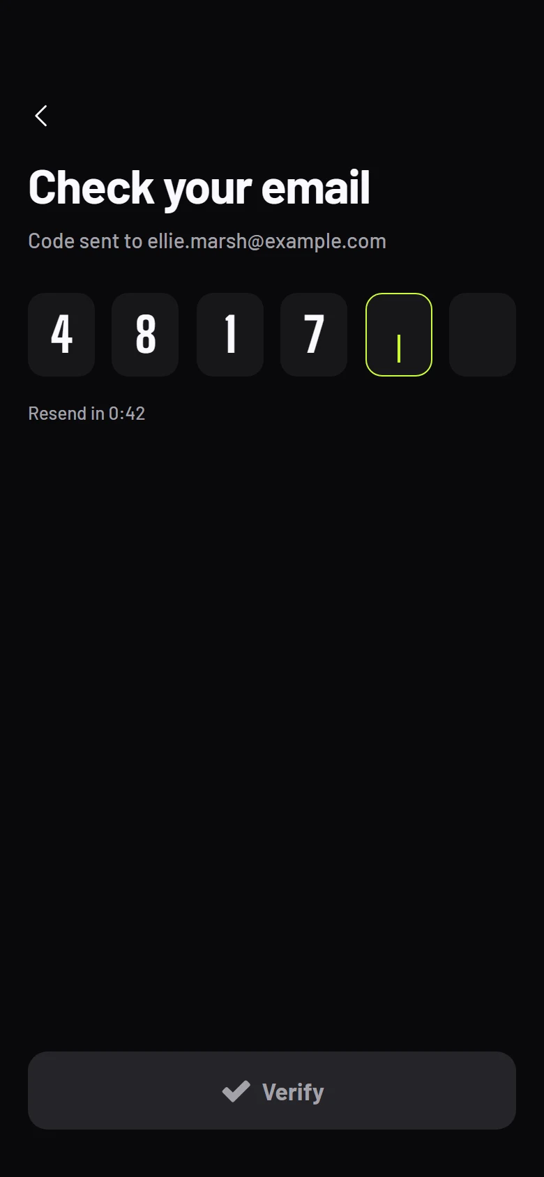 Mooring Verify Code preview
