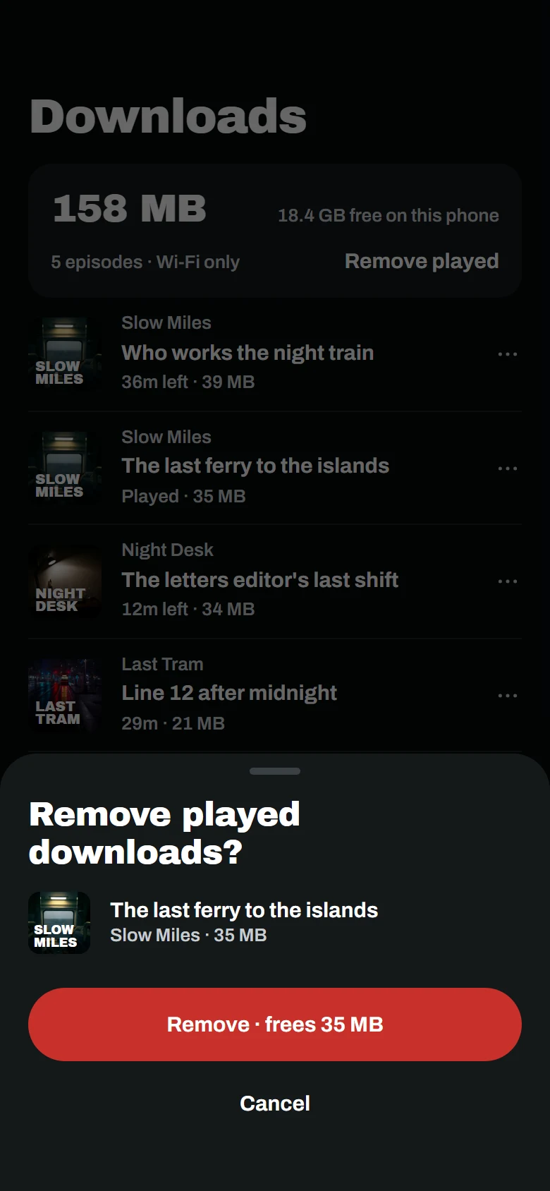 Podgląd Murmur Remove Played
