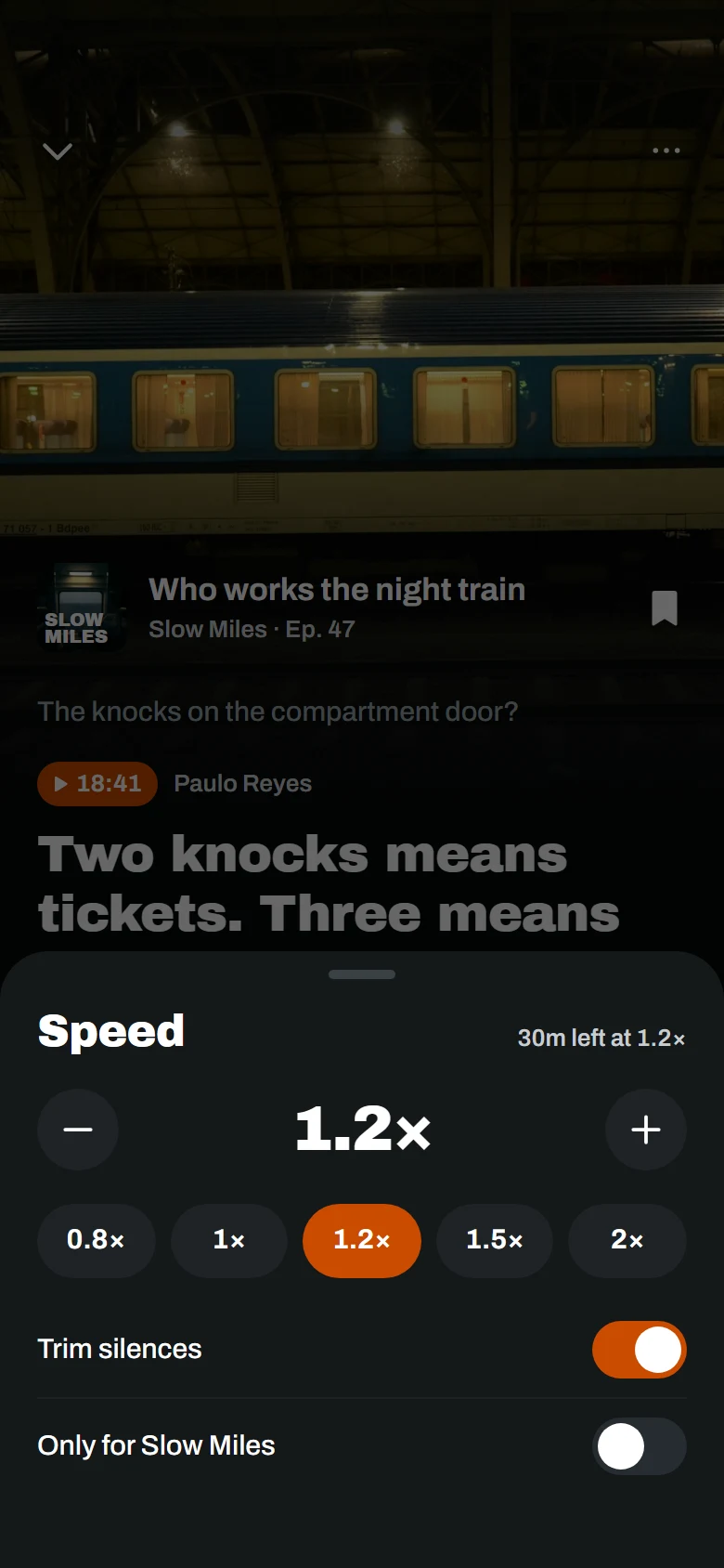 Podgląd Murmur Playback Speed