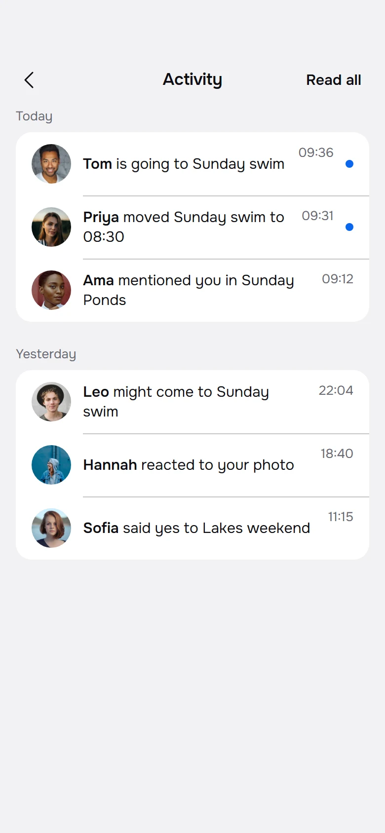 Natter Activity preview