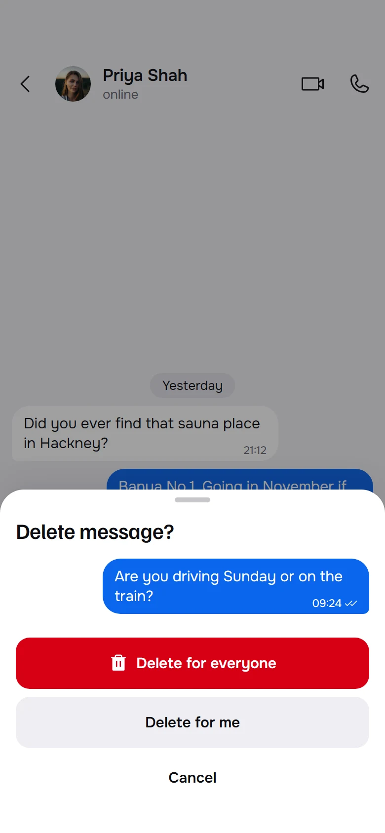 Natter Delete Message preview