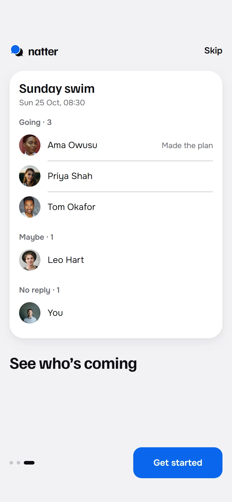 Natter Intro Who Is Coming preview