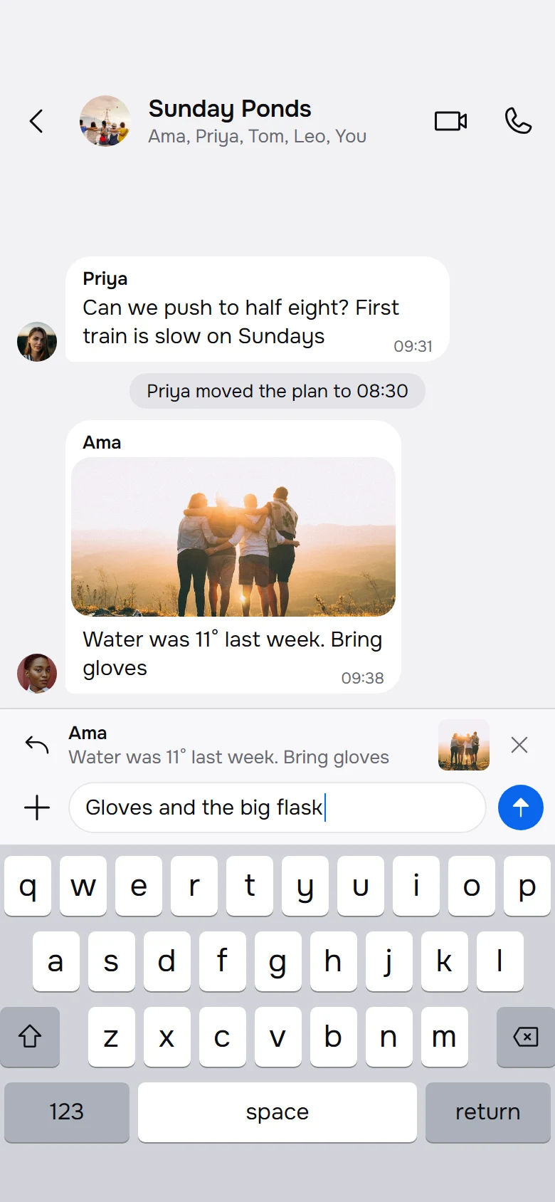Natter Reply preview