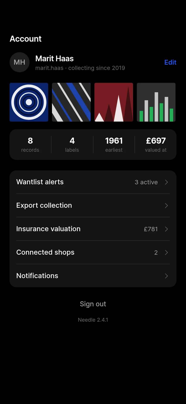 Needle Collector Account preview
