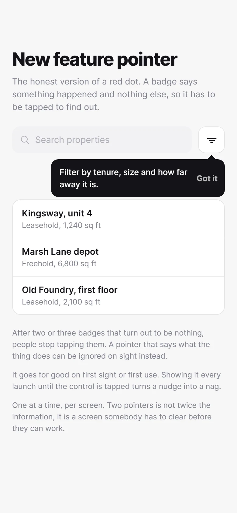 Превью New Feature Pointer