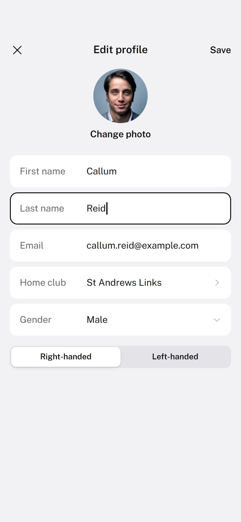 Niblick Edit Profile preview