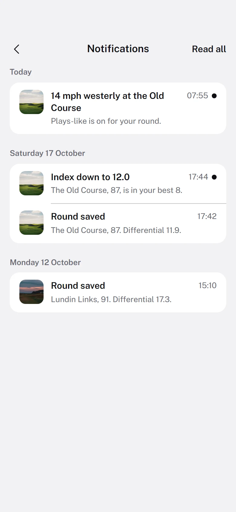 Niblick Notifications preview
