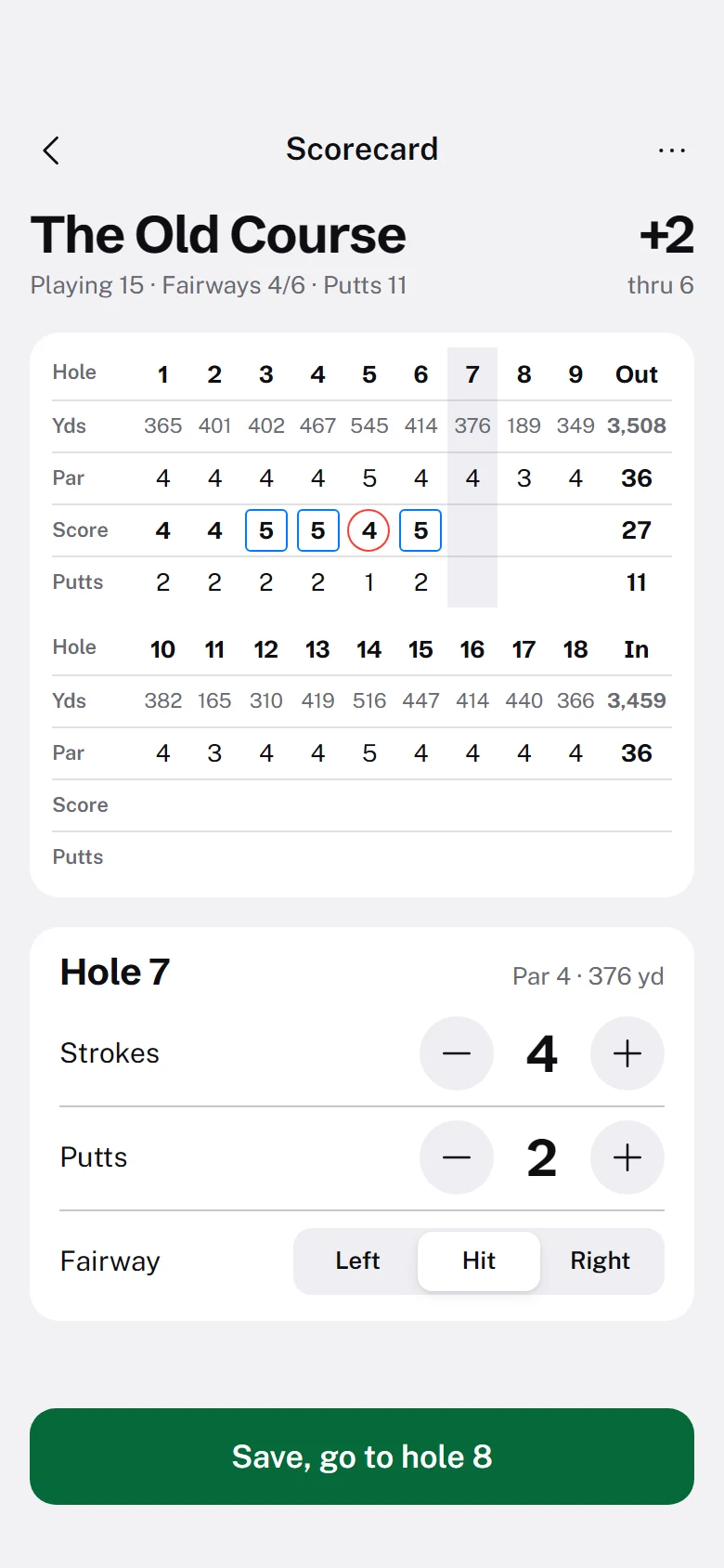 Niblick Scorecard preview