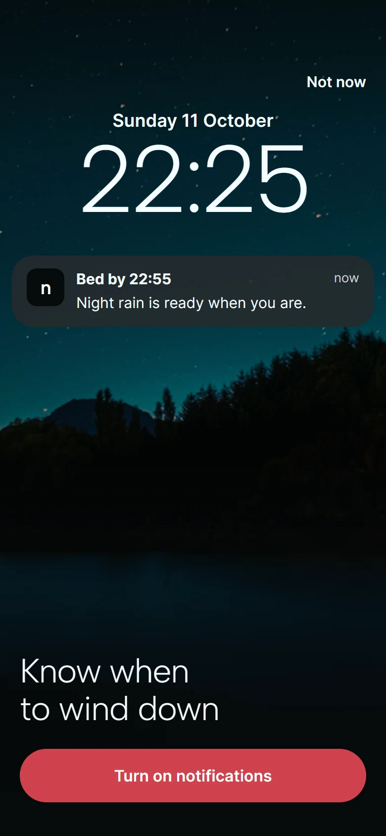 Nightjar Notifications preview