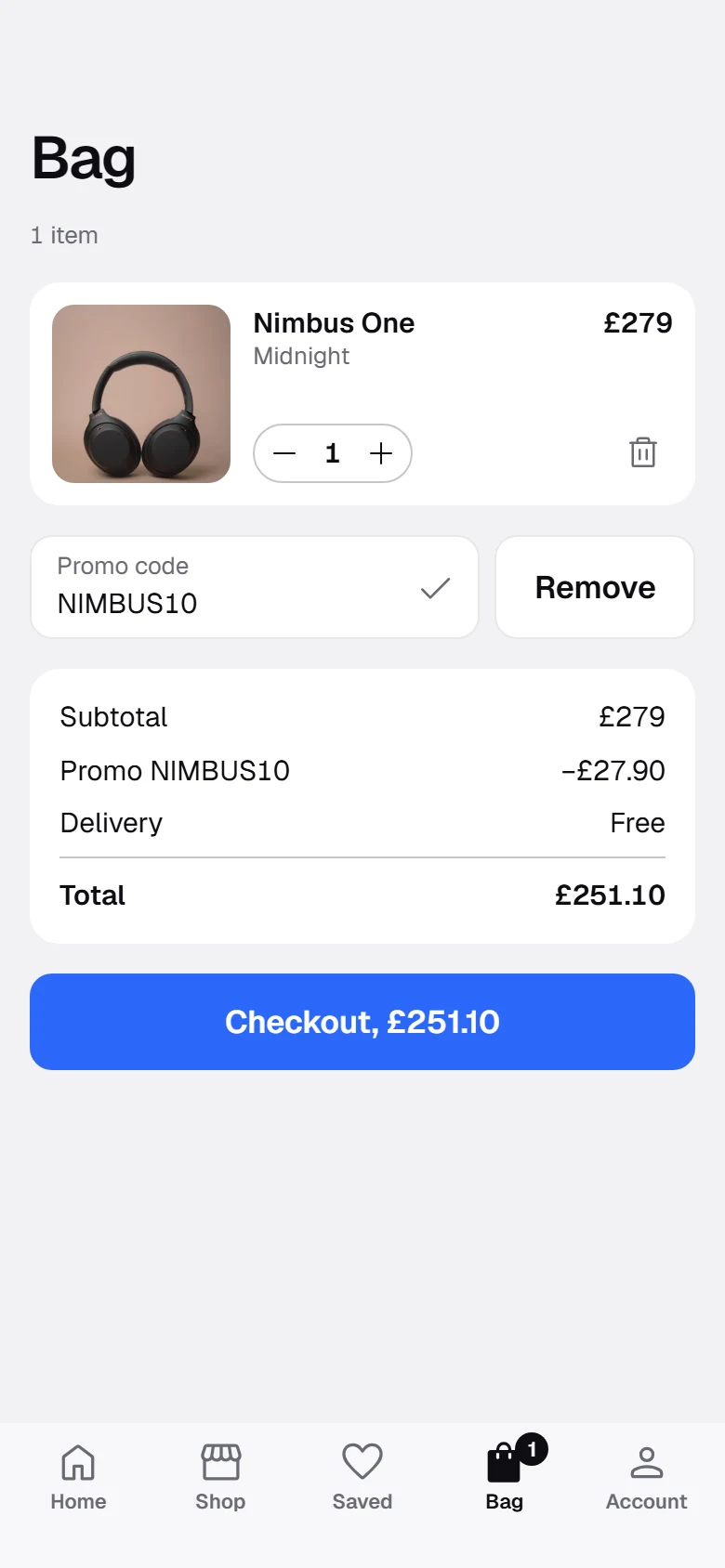 Nimbus Store Bag With A Promo preview