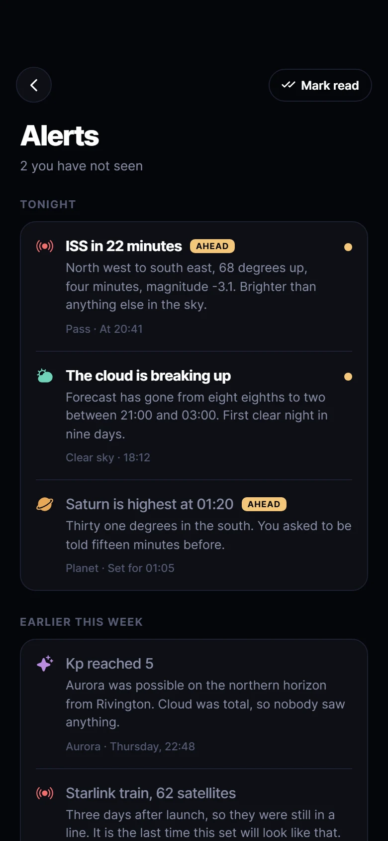Orrery Alerts preview