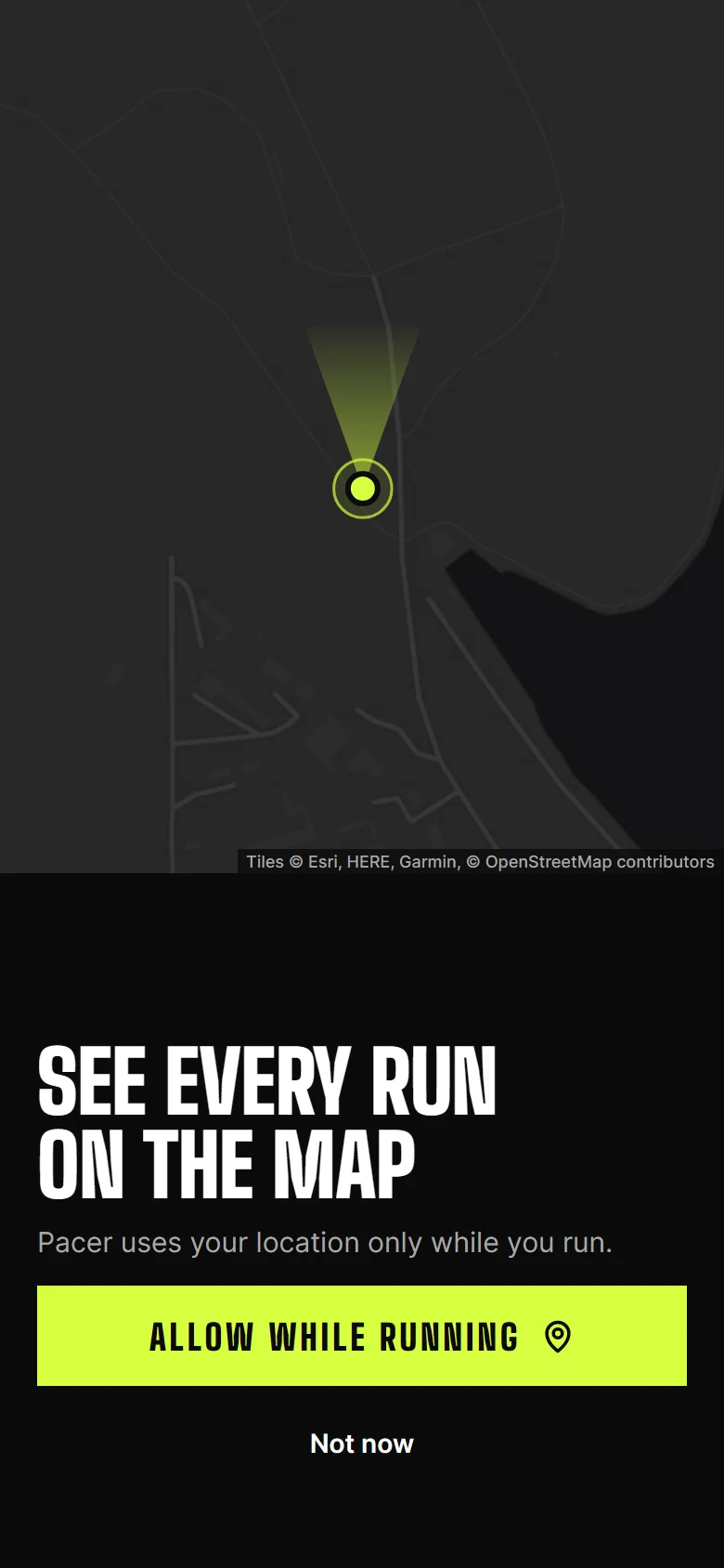 Pacer Location Permission preview