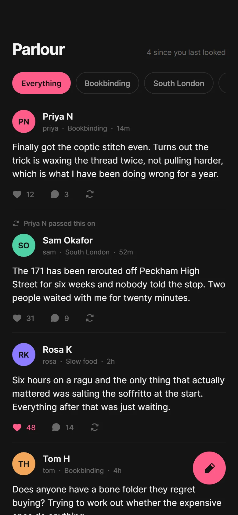 Parlour Timeline preview