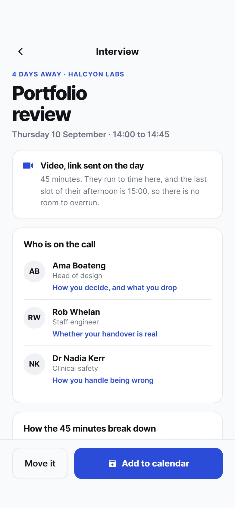 Pitch Interview preview