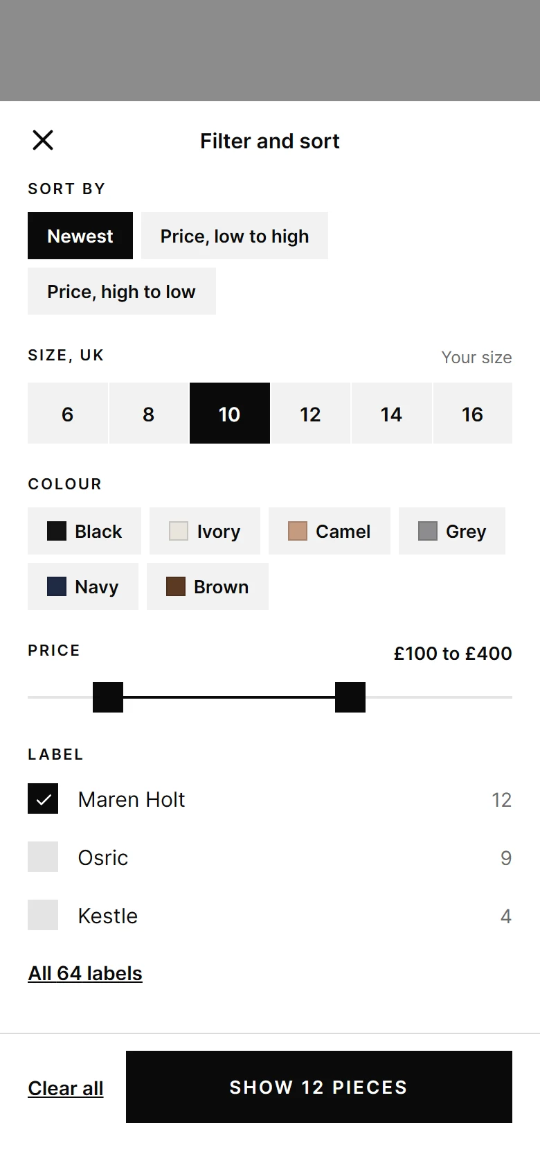 Placket Filters preview