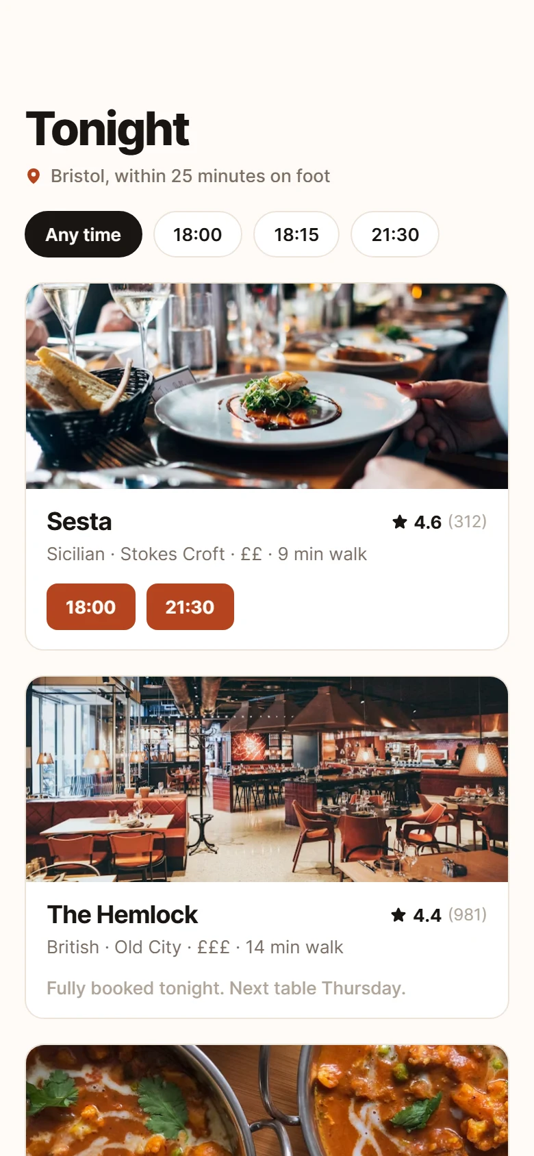 Vista previa de Plate Restaurant Home