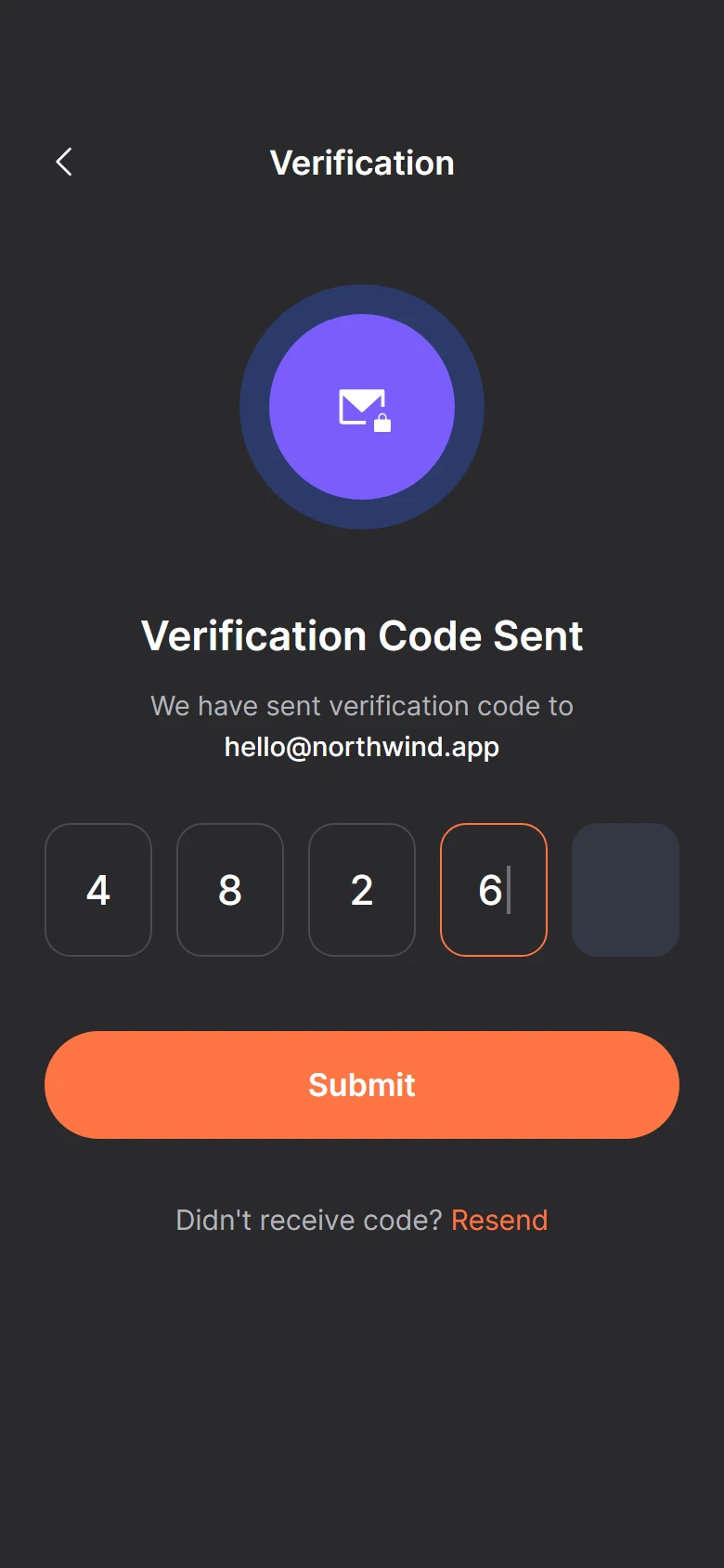 Postmark Code Sent Dark preview