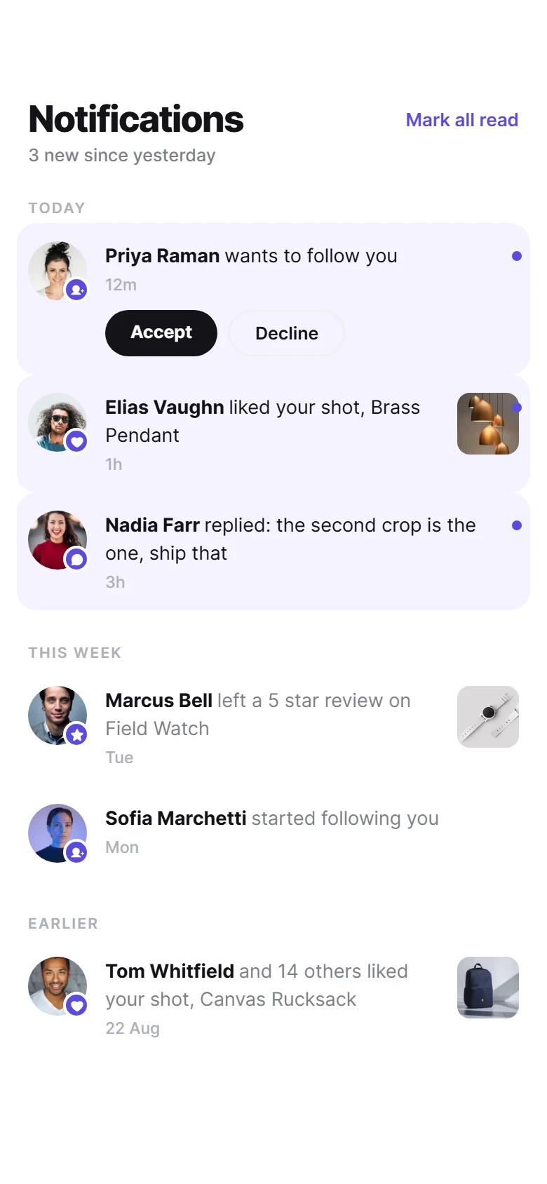 Vista previa de Pulse Notifications
