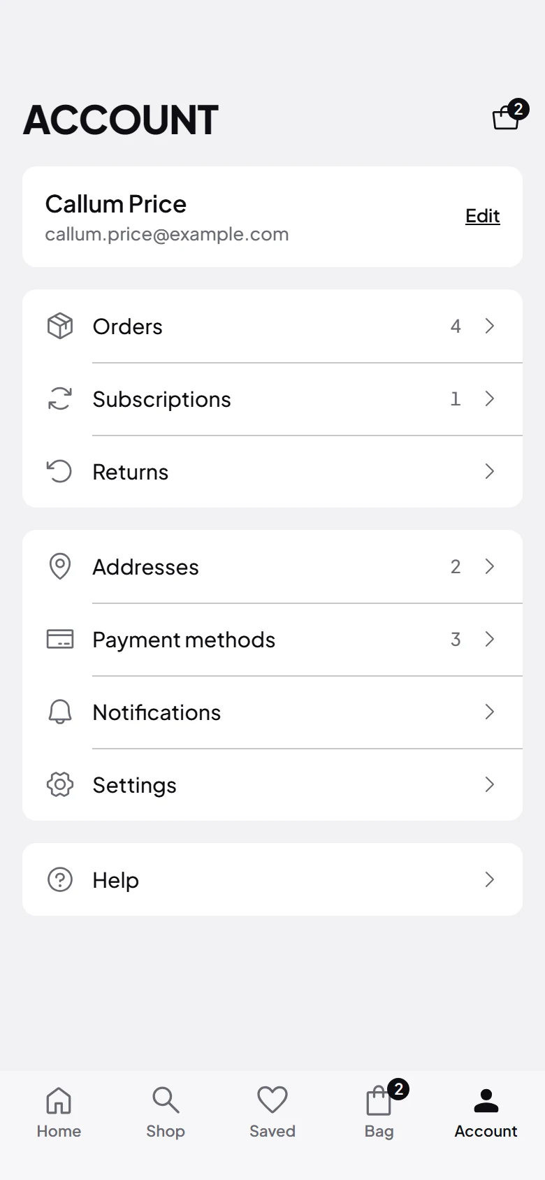 Pulse Store Account preview