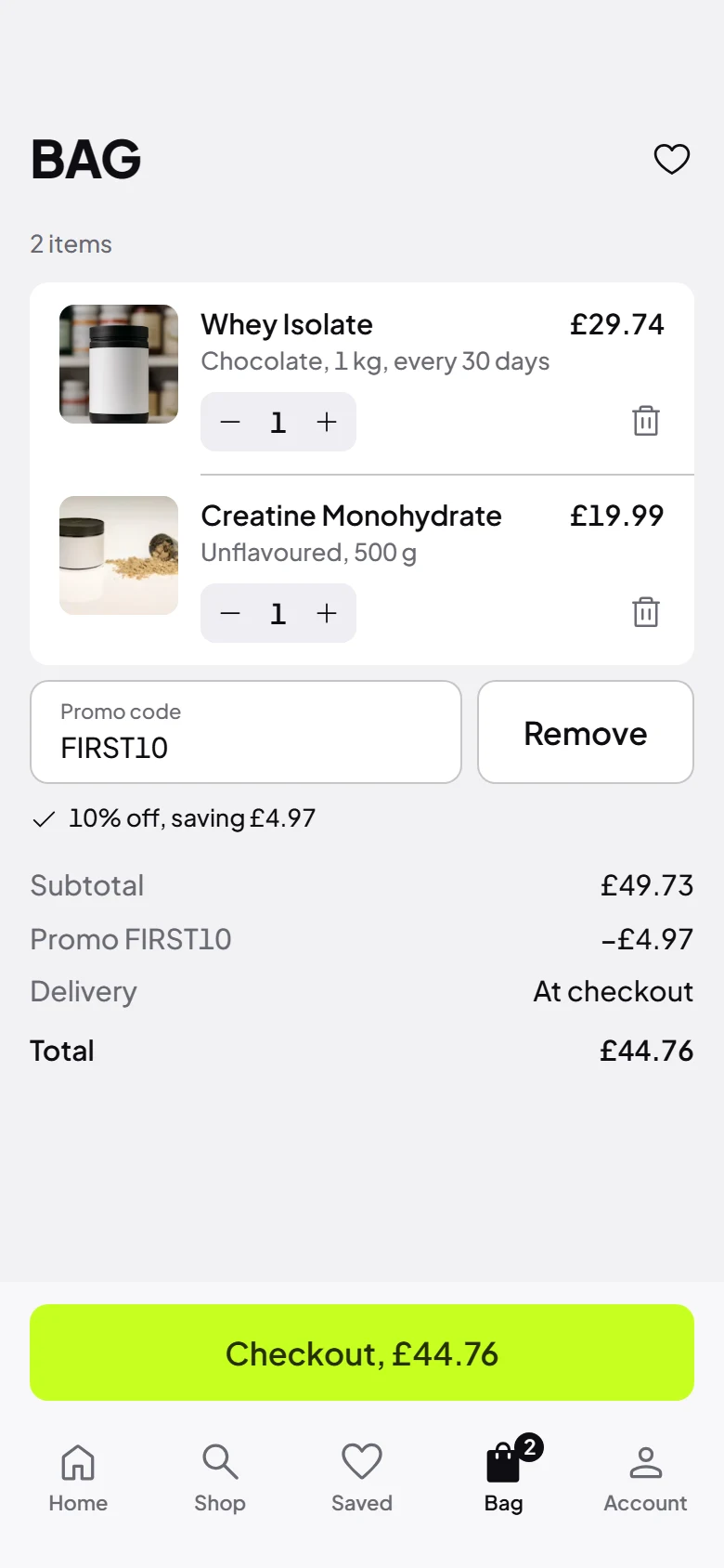 Pulse Store Bag With A Promo Code preview