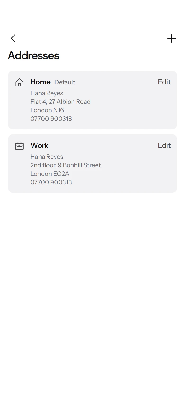 Pure Store Addresses preview