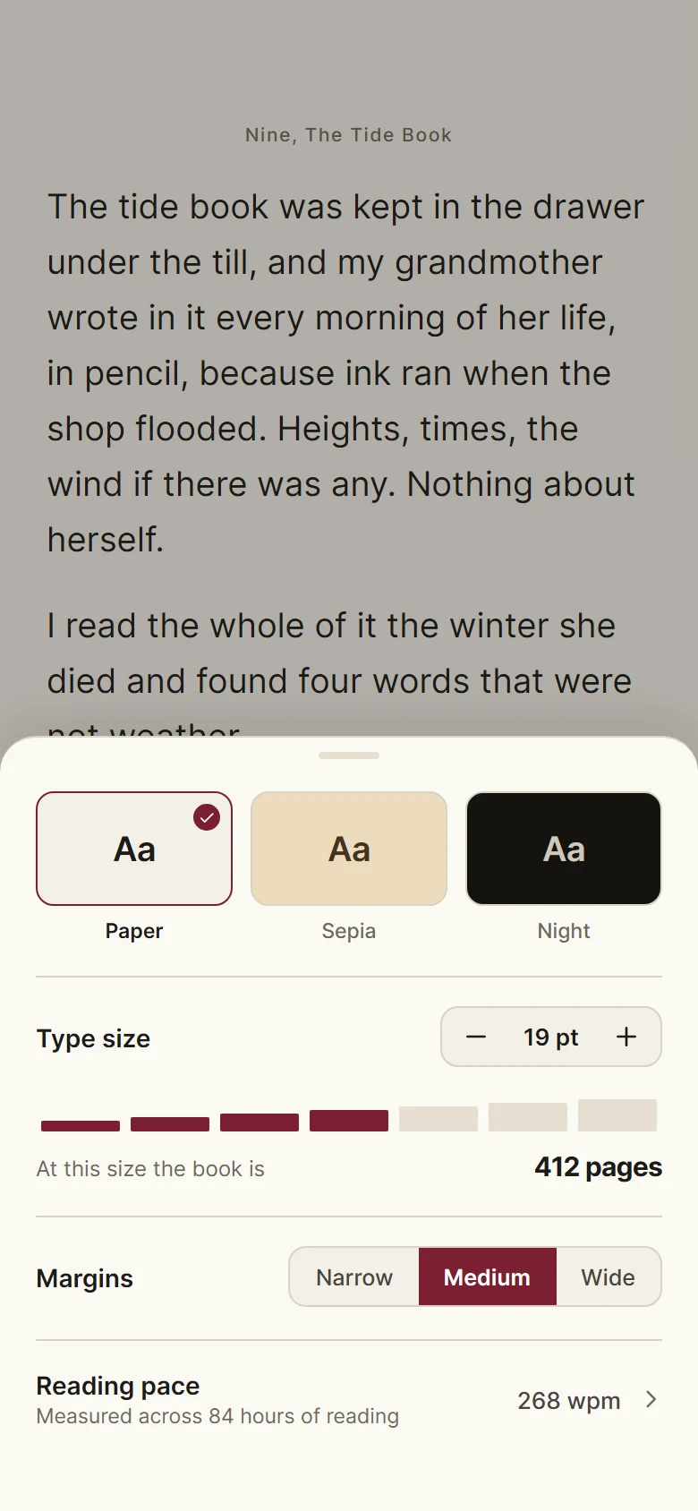 Quarto Reading Controls preview