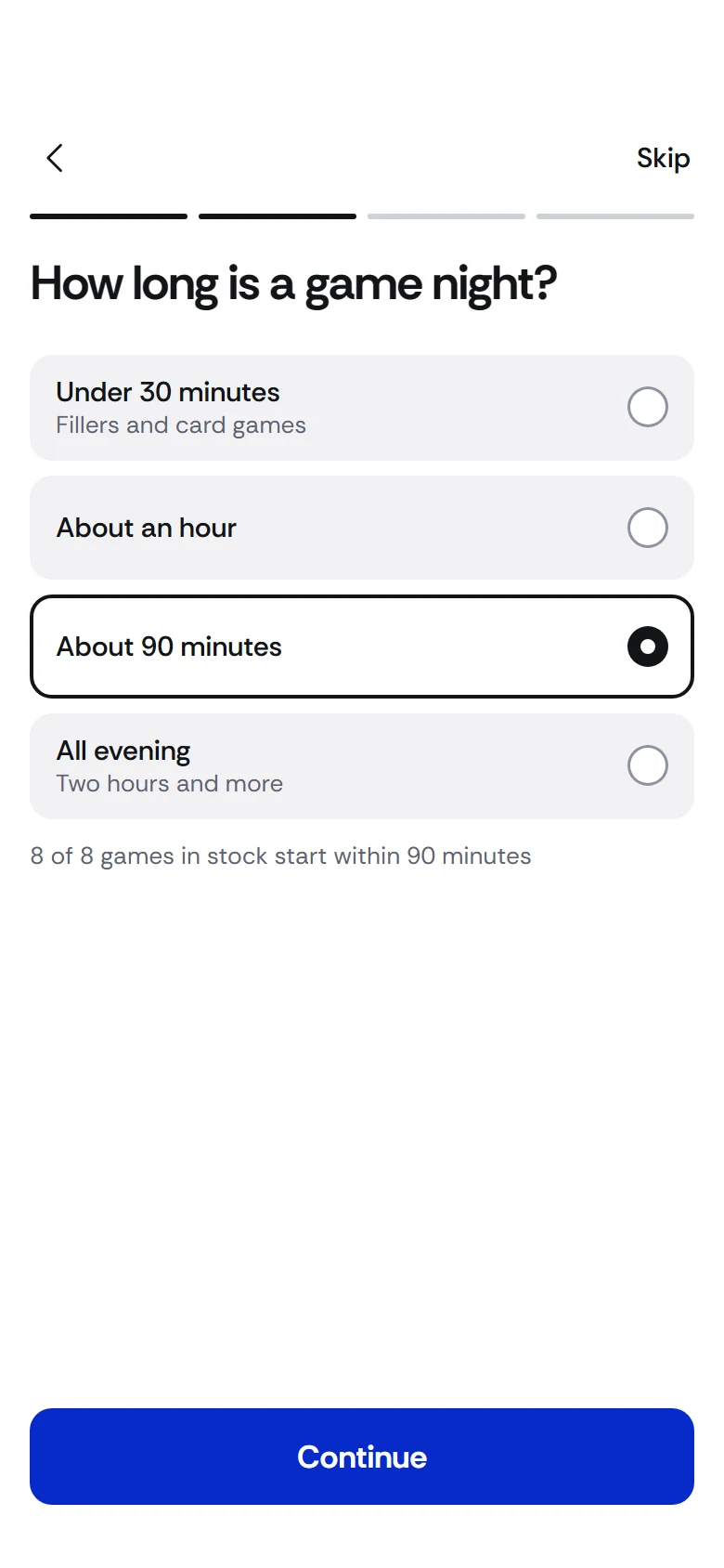 Quest Store Game Length preview