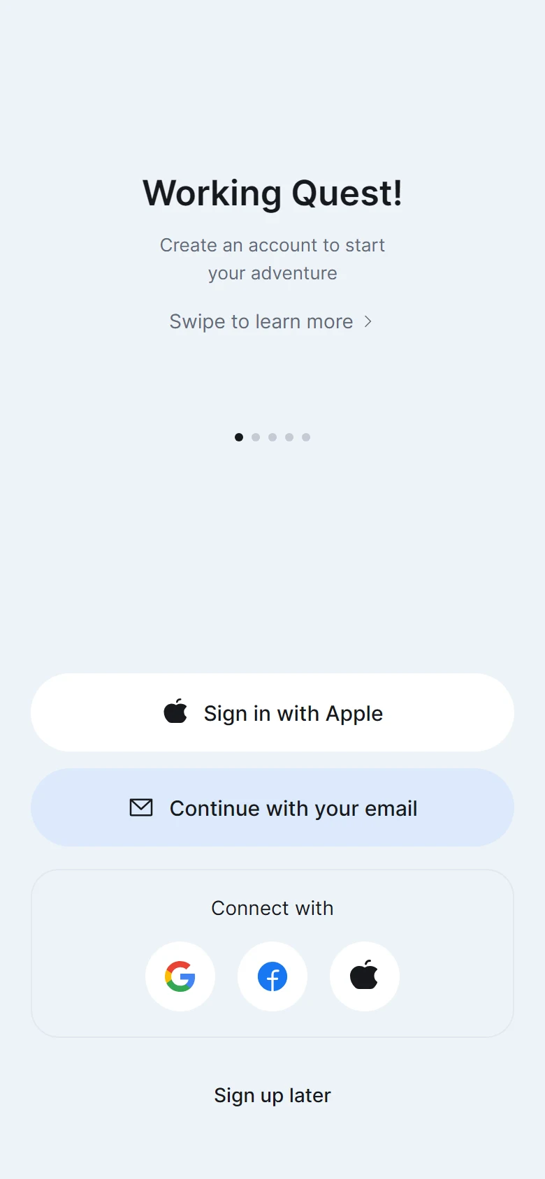 Quest Sign Up Hub preview