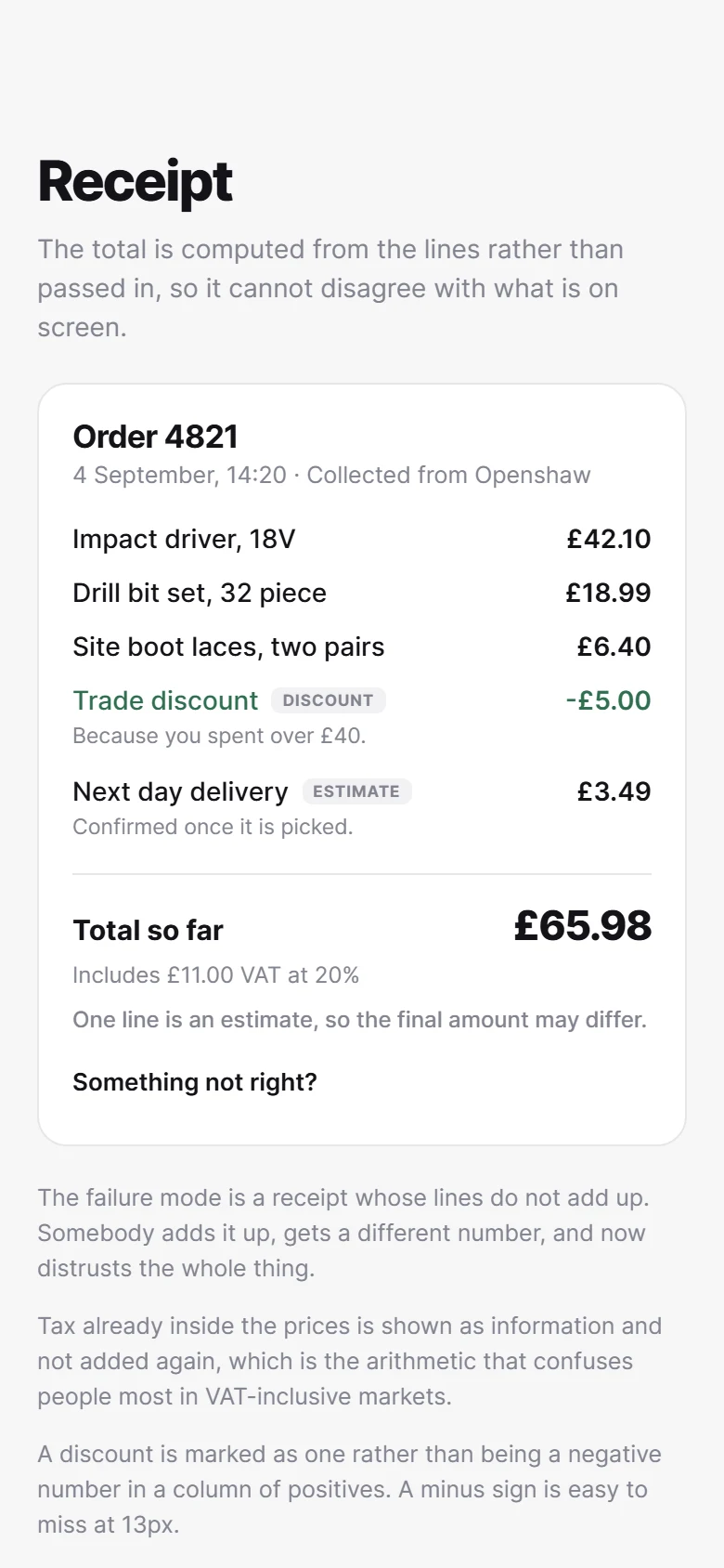 Vorschau von Receipt