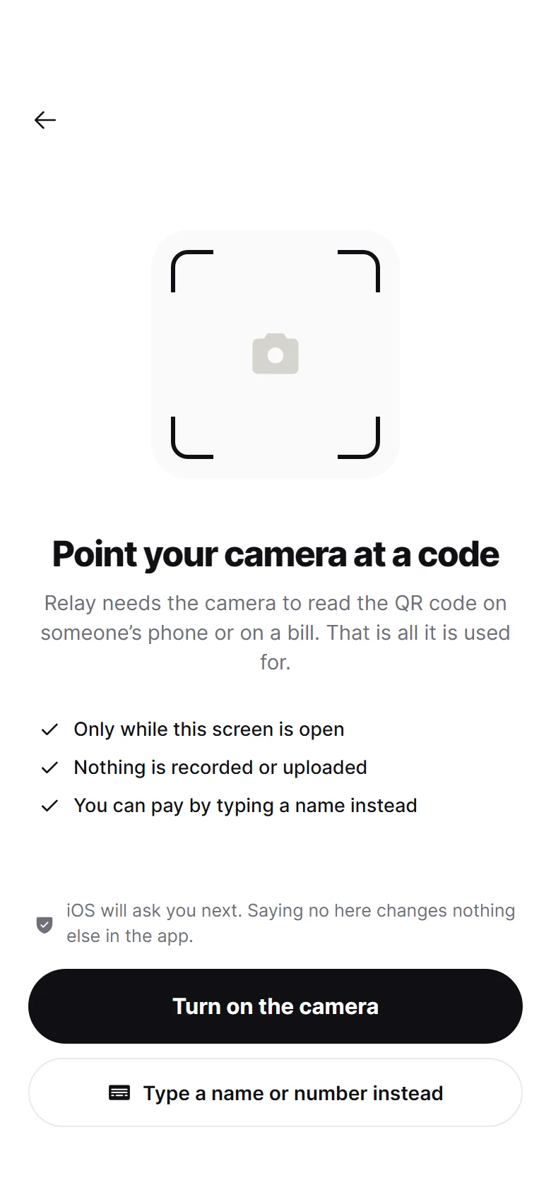 Vorschau von Relay Camera Permission