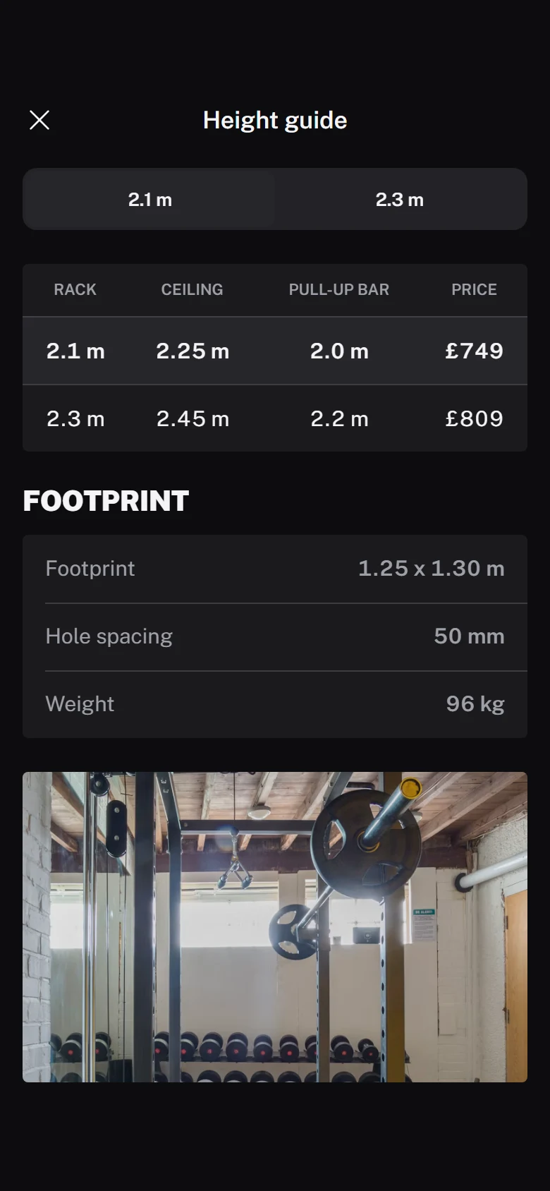 Reps Store Height Guide preview