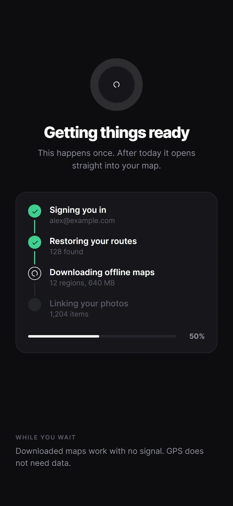 Prévia de Restore Loading