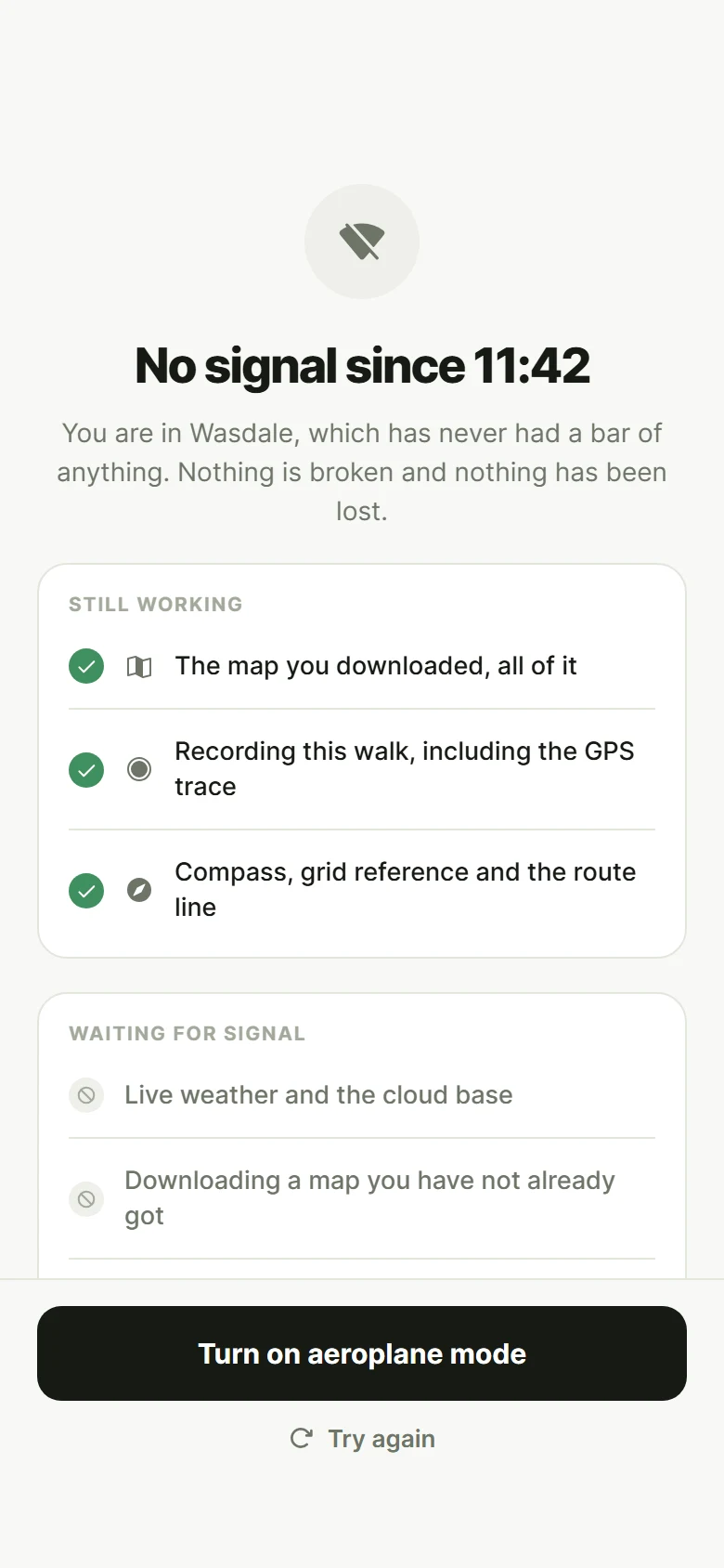 Ridgeline No Signal preview