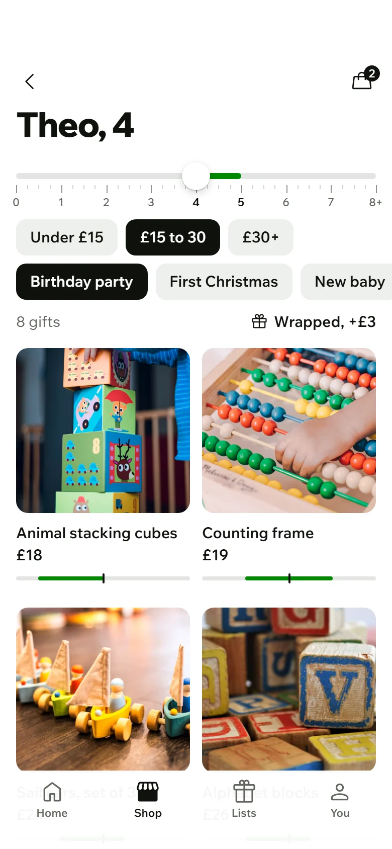 Romp Store Gift Finder preview