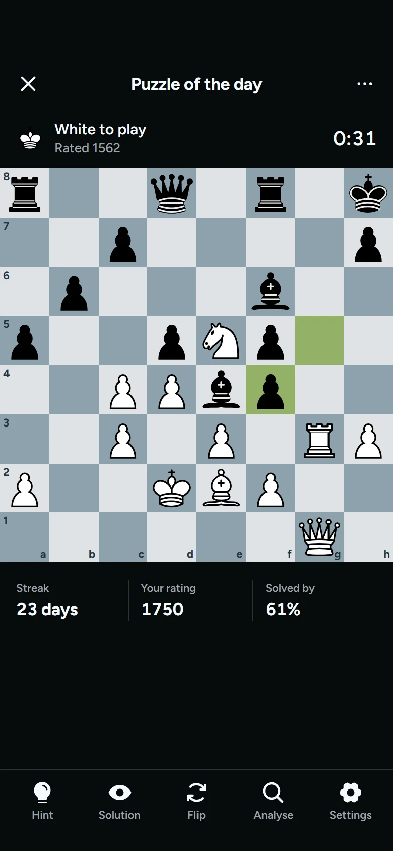 Rook Daily Puzzle preview