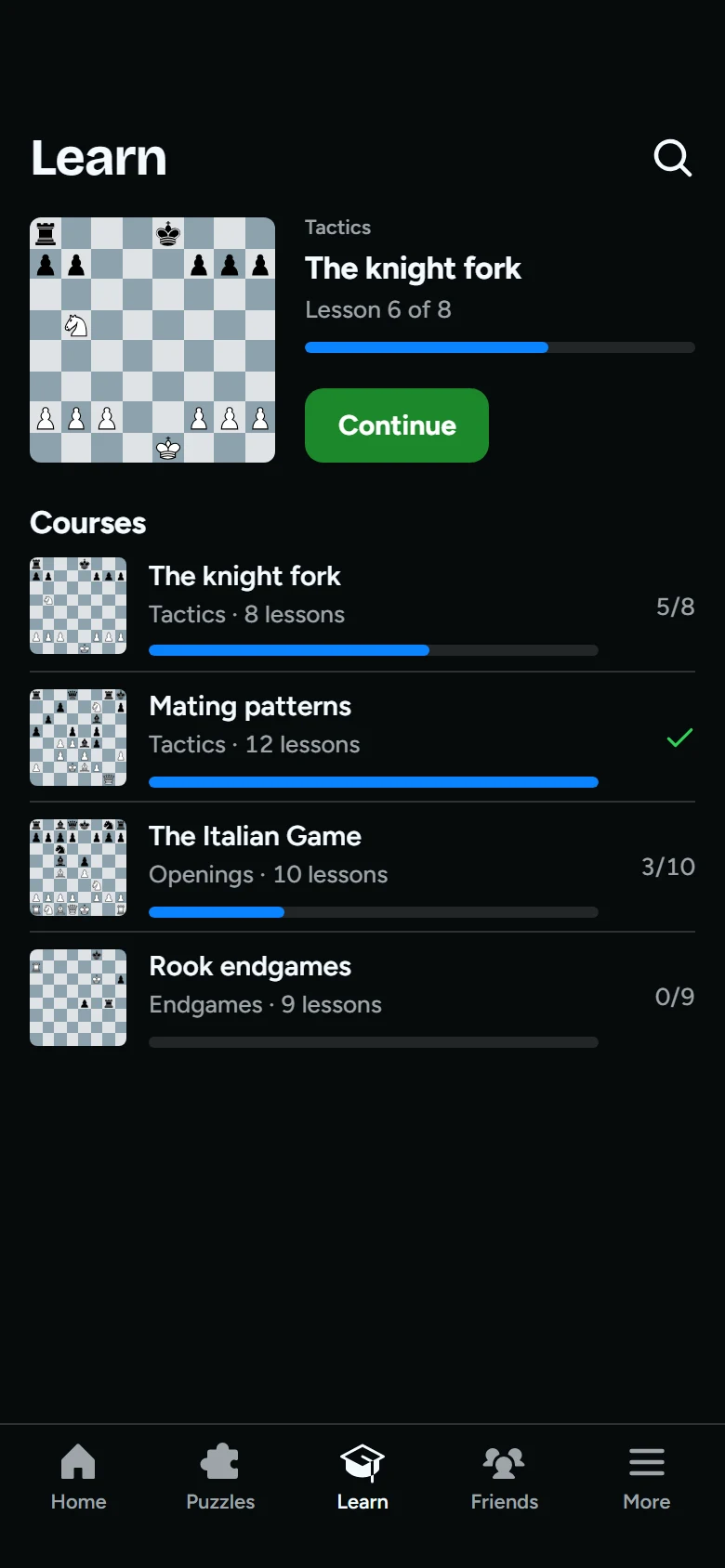 Rook Learn preview
