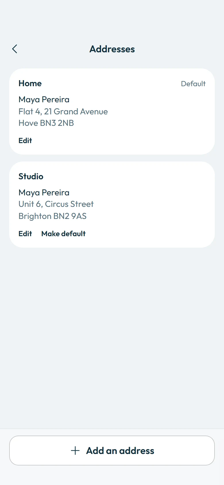 Sol Store Addresses preview