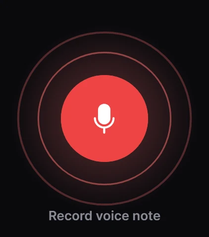 Sonar Record voice note preview