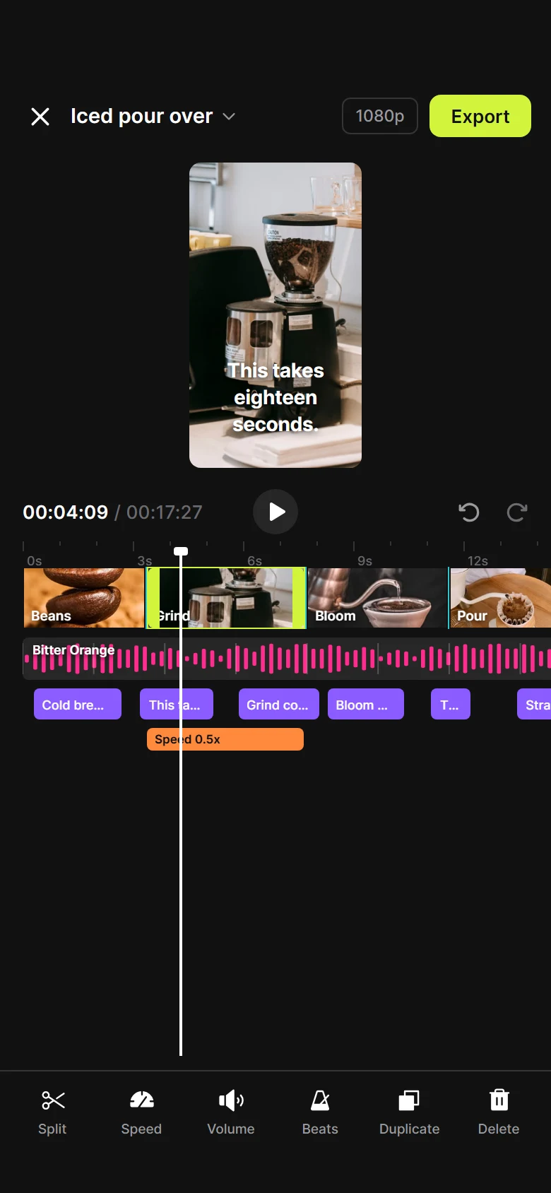 Spool Timeline preview