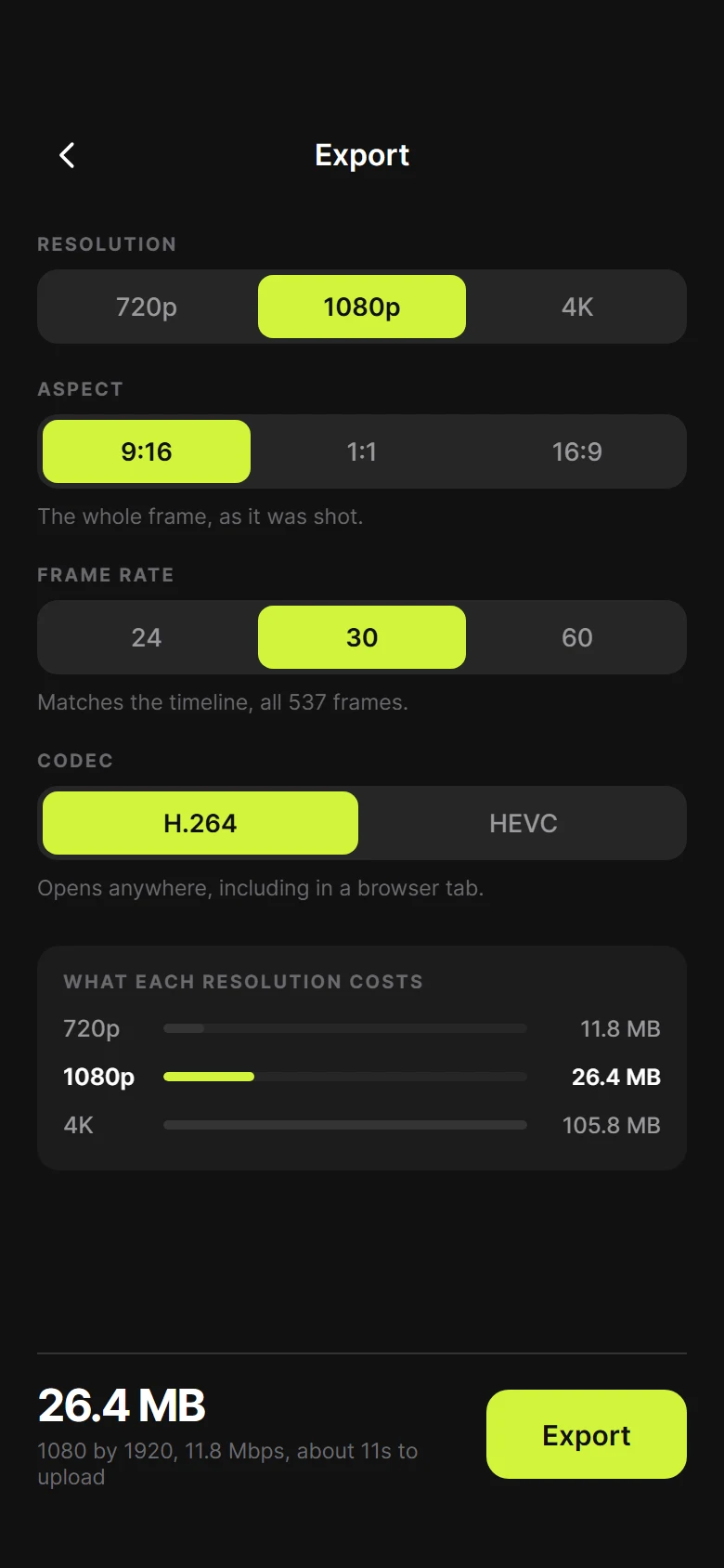 Spool Export preview