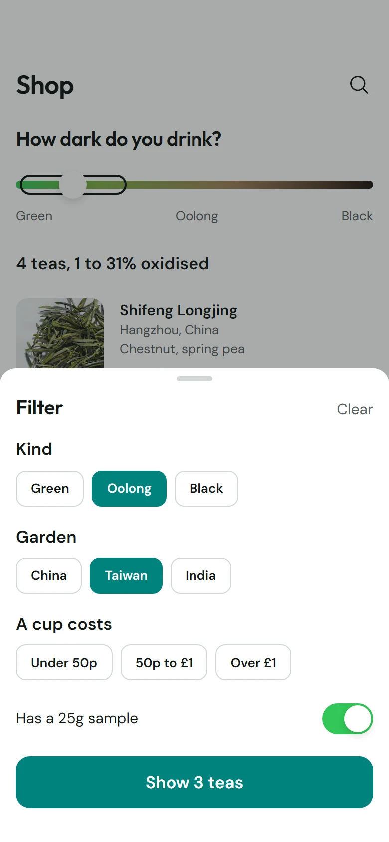 Steep Store Filters preview