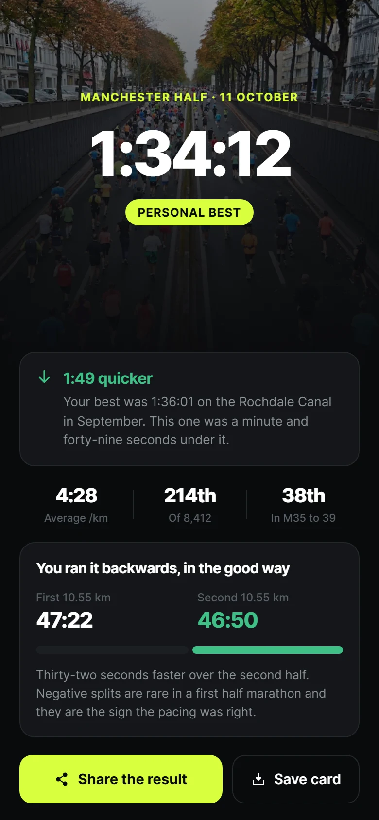 Vista previa de Stride Race Finish