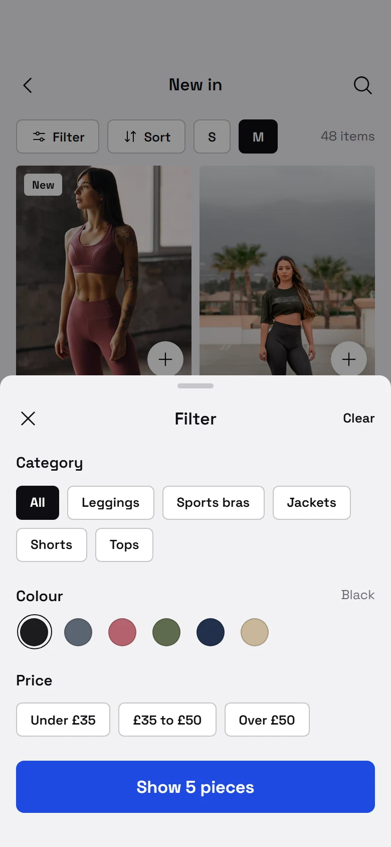 Strive Store Filters preview