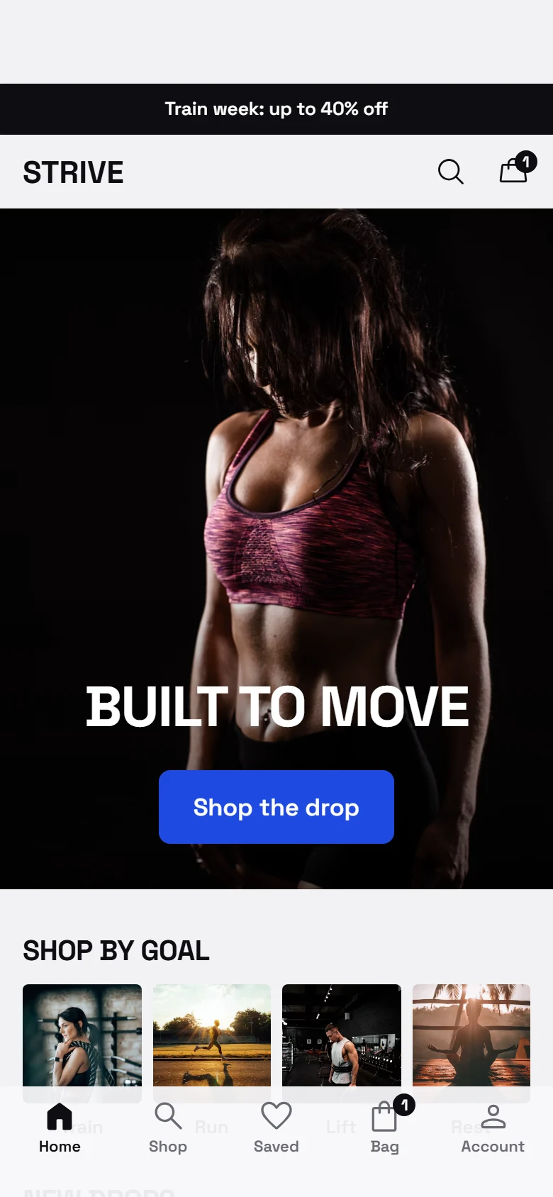 Strive Store Home preview