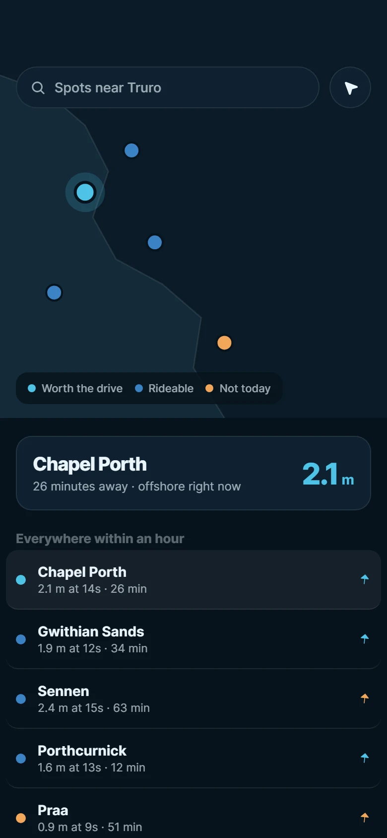 Vorschau von Swell Spot Map