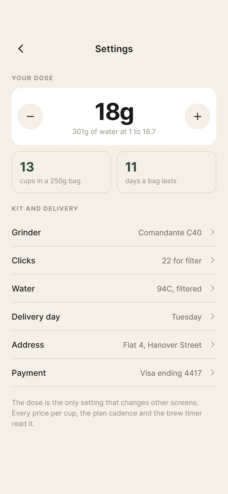 Tamper Settings preview