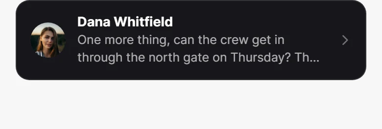 Tap the whole thing preview