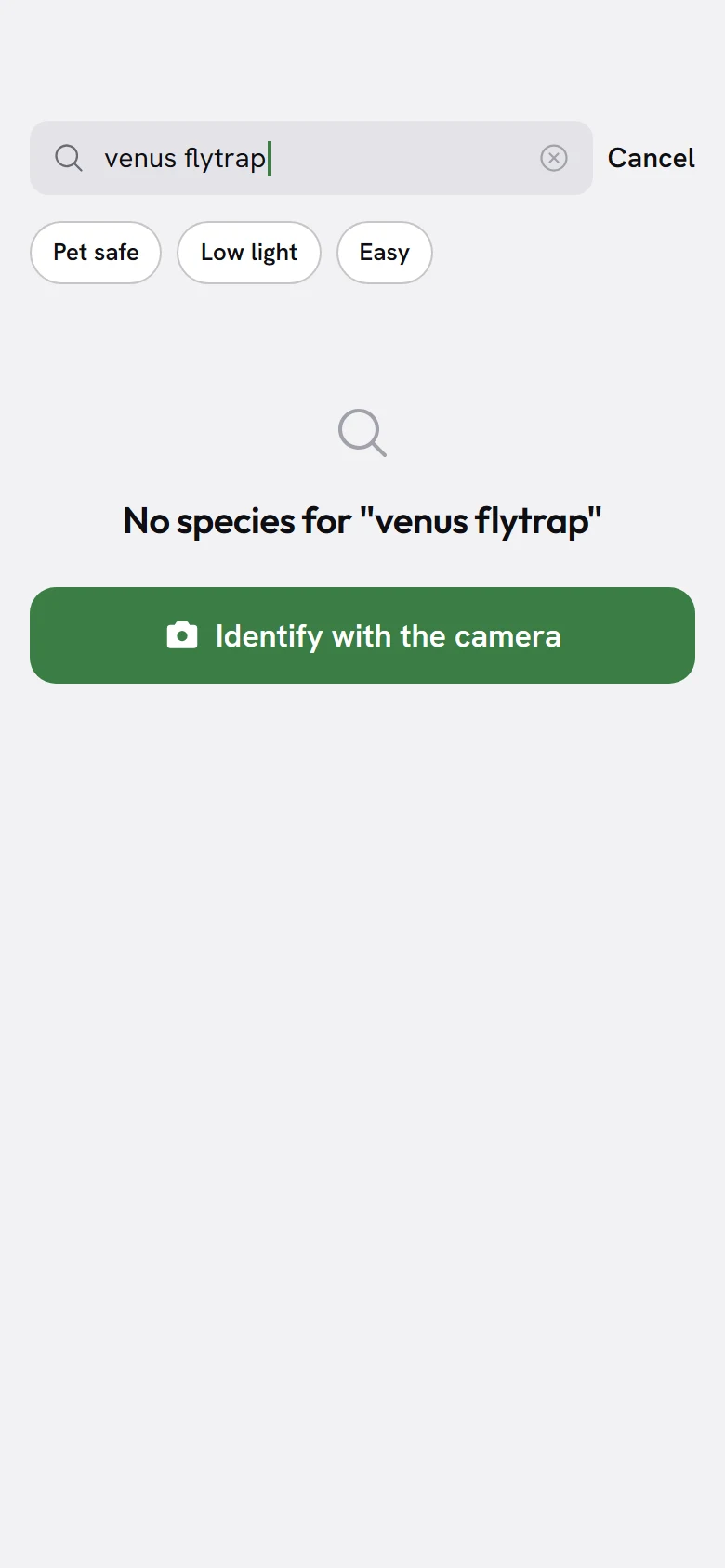 Tendril No Results preview